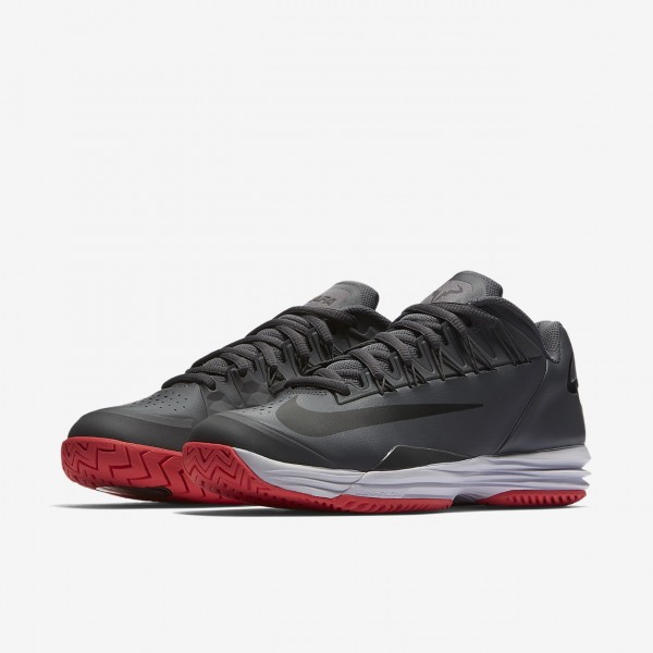 Nike Court Lunar Ballistec 1 5 Legend Tennisschuhe Herren Dunkelgrau Rot Weiß Schwarz 159-66479