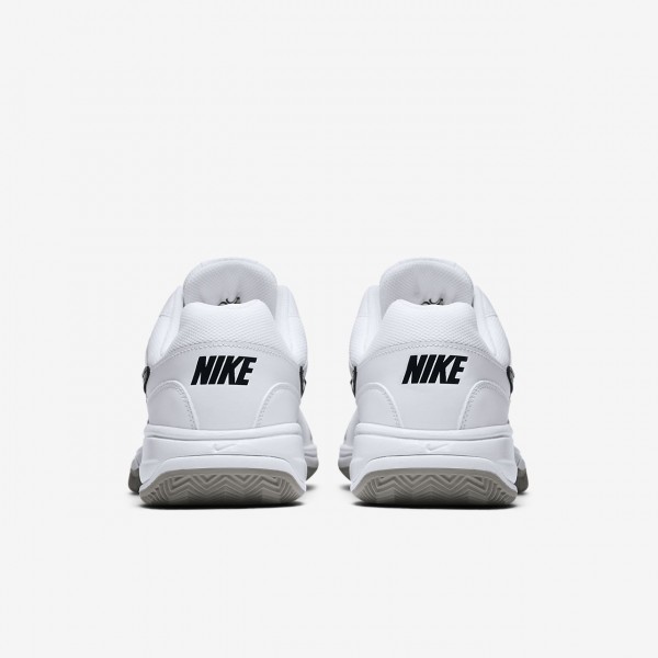Nike Court Lite Clay Tennisschuhe Herren Weiß Grau Schwarz 414-27642