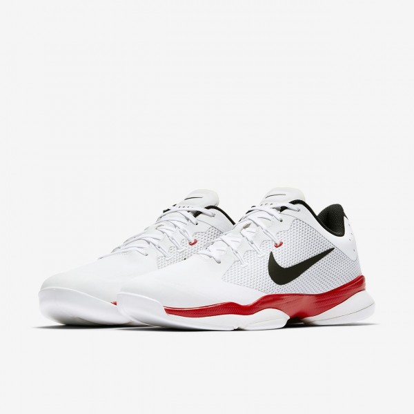 Nike Court Air Zoom Ultra Tennisschuhe Herren Weiß Rot Schwarz 456-95561