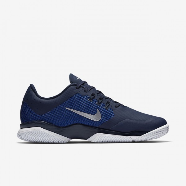 Nike Court Air Zoom Ultra Tennisschuhe Herren Navy Blau Weiß Metallic Silber 260-47726