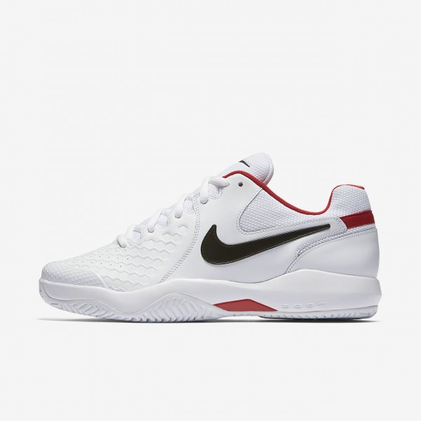 Nike Court Air Zoom Resistance Tennisschuhe Herren Weiß Rot Schwarz 355-37559