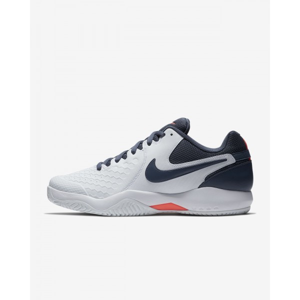 Nike Court Air Zoom Resistance Tennisschuhe Herren Weiß Orange Blau 595-88864