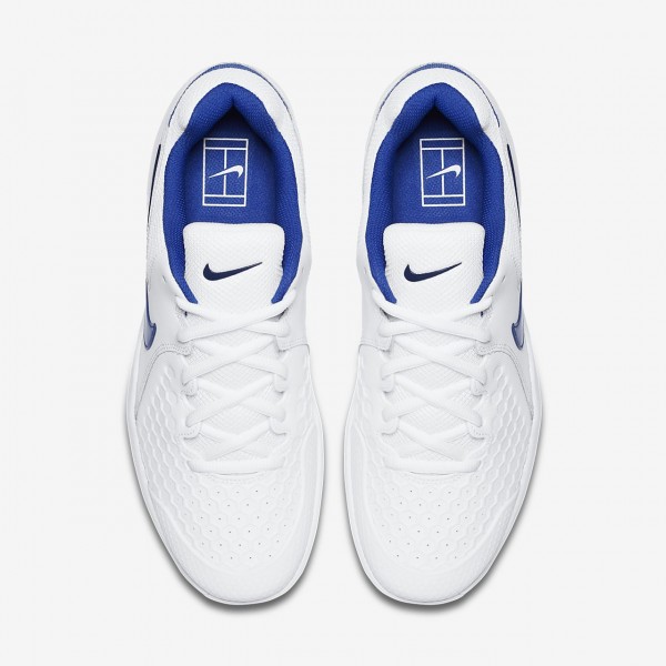 Nike Court Air Zoom Resistance Tennisschuhe Herren Weiß Blau 577-35769
