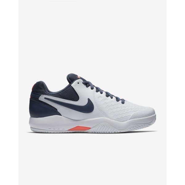 Nike Court Air Zoom Resistance Tennisschuhe Herren Weiß Orange Blau 595-88864