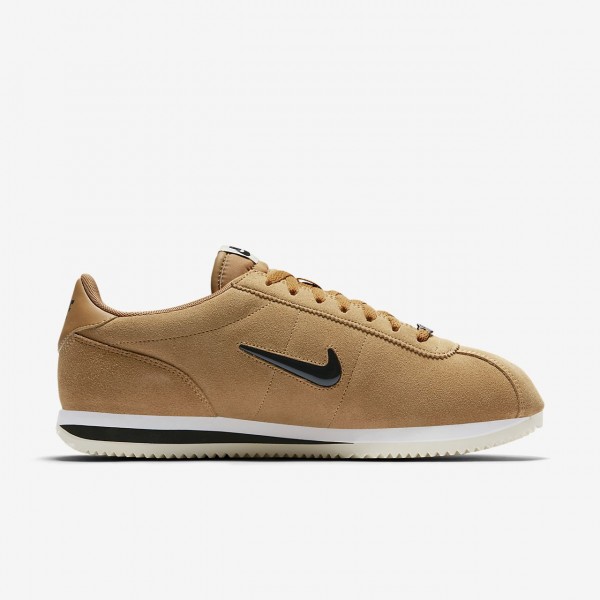 Nike Cortez Basic Se Freizeitschuhe Herren Gold Weiß Schwarz 578-14467