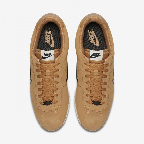 Nike Cortez Basic Se Freizeitschuhe Herren Gold Weiß Schwarz 578-14467