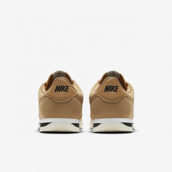 Nike Cortez Basic Se Freizeitschuhe Herren Gold Weiß Schwarz 578-14467