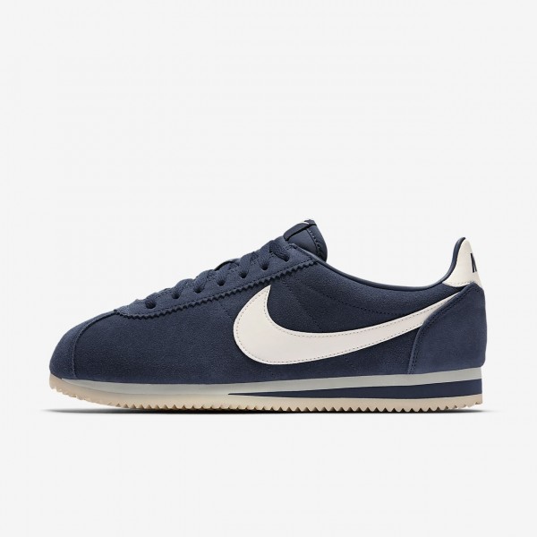 Nike Classic Cortez Se Freizeitschuhe Herren Navy Weiß 800-96483