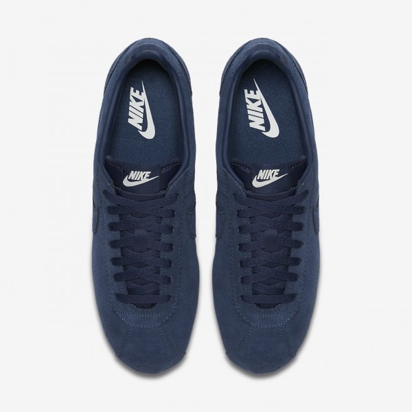 Nike Classic Cortez Se Freizeitschuhe Herren Navy Weiß 515-45613
