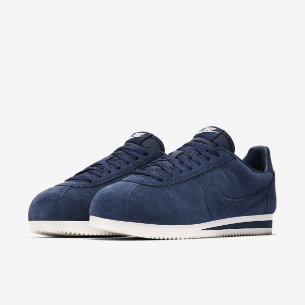 Nike Classic Cortez Se Freizeitschuhe Herren Navy Weiß 515-45613