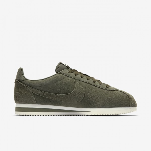 Nike Classic Cortez Se Freizeitschuhe Herren Khaki Weiß 884-56358
