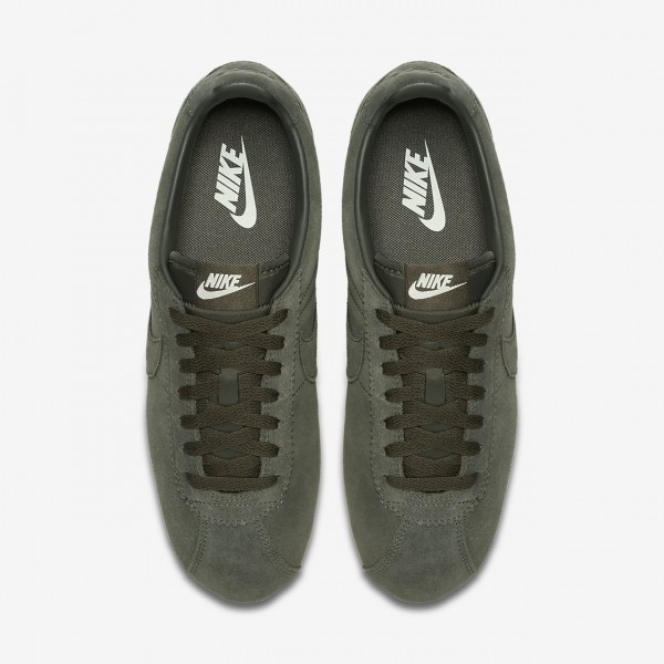Nike Classic Cortez Se Freizeitschuhe Herren Khaki Weiß 884-56358