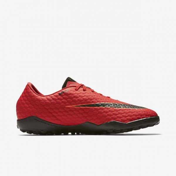 Nike Hypervenomx Phelon 3 Tf Fußballschuhe Damen Rot Schwarz 126-86101