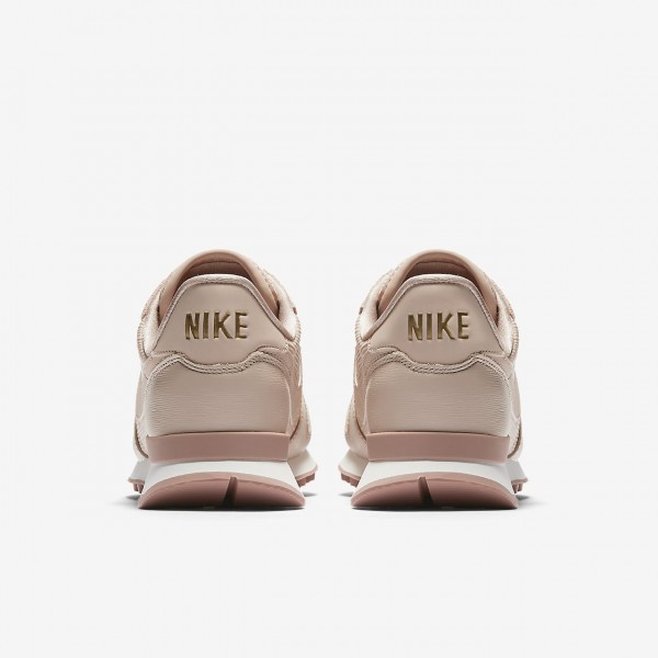Nike Internationalist Premium Freizeitschuhe Damen Beige Weiß Pink 881-88306