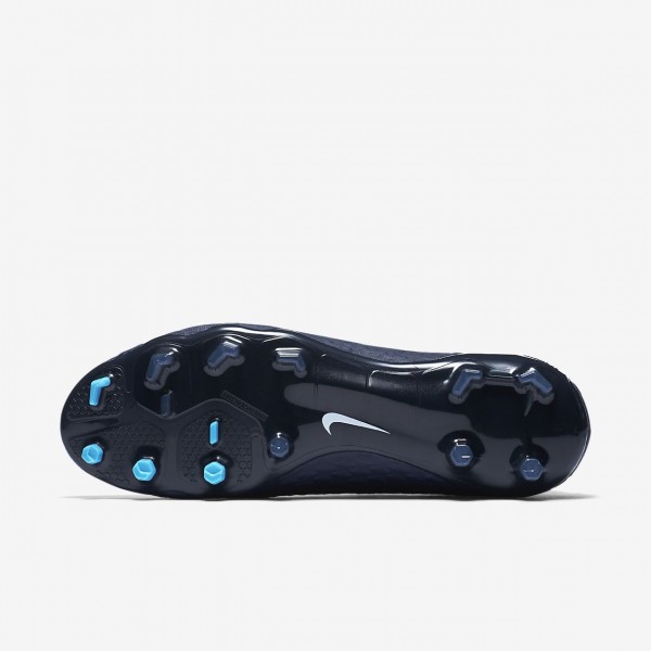 Nike Hypervenom Phatal 3 Df Fg Fußballschuhe Damen Obsidian Blau Weiß 282-20864