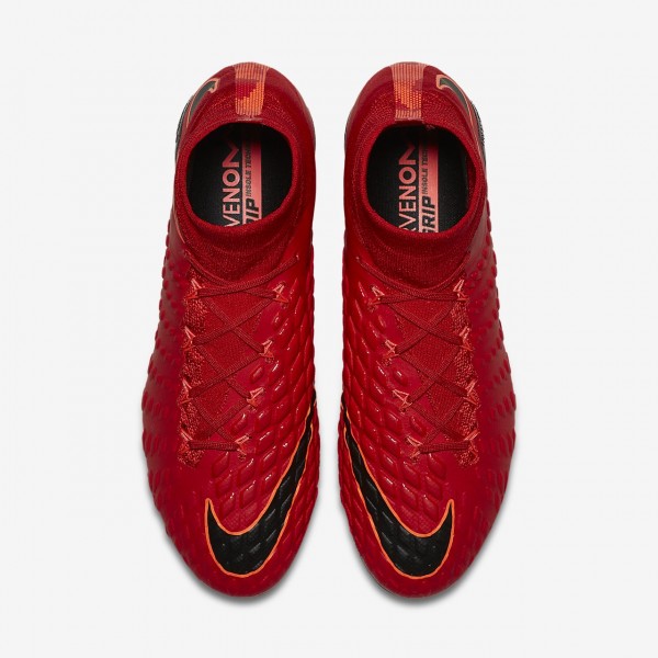 Nike Hypervenom Phantom 3 Df Fg Fußballschuhe Damen Rot Schwarz 523-60272