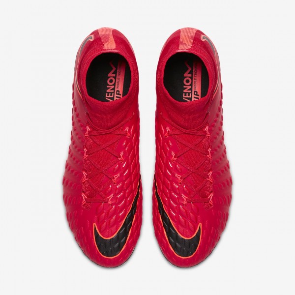 Nike Hypervenom Phantom 3 Df Ag Fußballschuhe Damen Rot Schwarz 278-79532