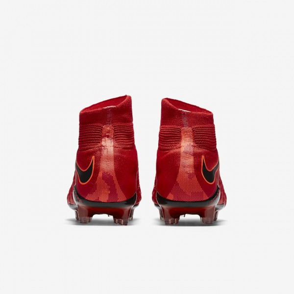 Nike Hypervenom Phantom 3 Df Fg Fußballschuhe Damen Rot Schwarz 523-60272