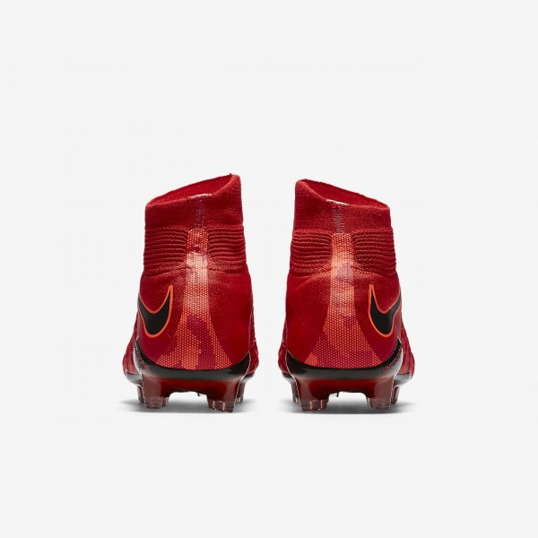 Nike Hypervenom Phantom 3 Df Fg Fußballschuhe Damen Rot Schwarz 523-60272