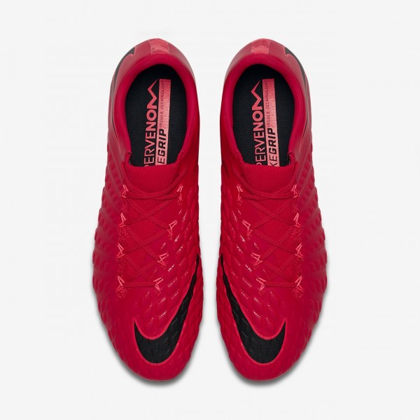 Nike Hypervenom Phantom 3 Ag-pro Fußballschuhe Damen Rot Schwarz 617-18900
