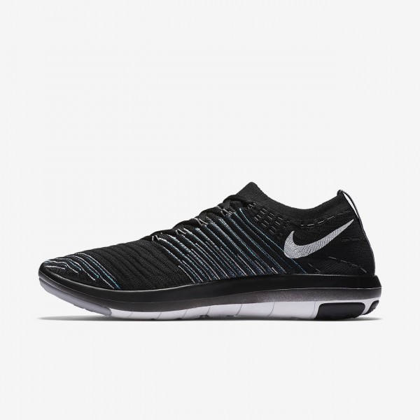 Nike Free Transform Flyknit Trainingsschuhe Damen Schwarz Grau Weiß 109-14497
