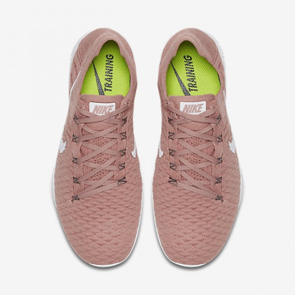 Nike Free Tr Flyknit 2 Trainingsschuhe Damen Pink Weiß 105-30995