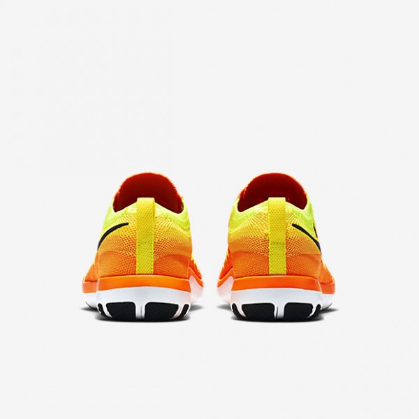 Nike Free Tr Focus Flyknit Trainingsschuhe Damen Orange Grün Weiß Schwarz 124-78762