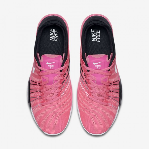 Nike Free Tr 6 Trainingsschuhe Damen Pink Schwarz Weiß 165-36853