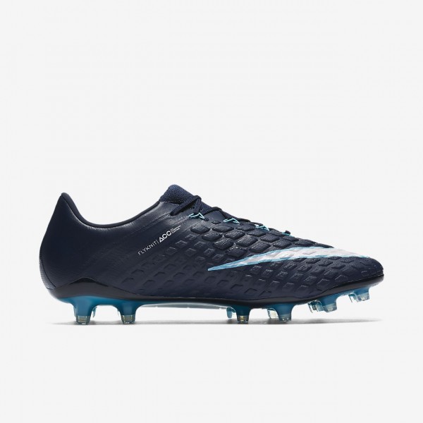 Nike Hypervenom Phantom 3 Fg Fußballschuhe Herren Obsidian Blau Weiß 488-56038