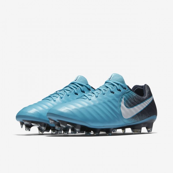 Nike Tiempo Legend Vii Fg Fußballschuhe Damen Blau Obsidian Weiß 159-70677