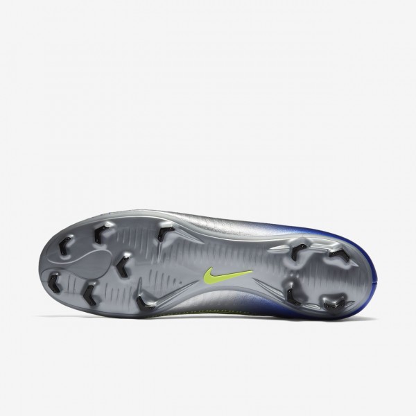 Nike Mercurial Victory VI Dynamic Fit Neymar Fg Fußballschuhe Damen Blau Silber Grün Schwarz 980-904