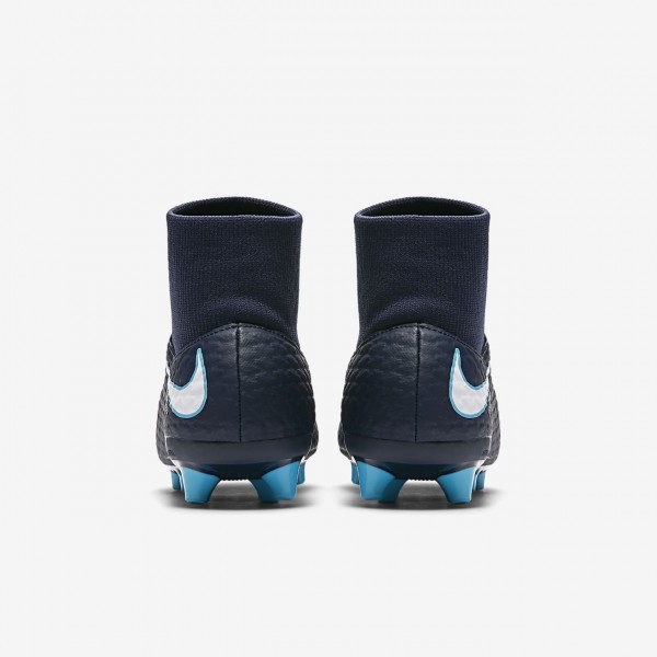 Nike Hypervenom Phelon 3 Dynamic Fit Ag-pro Fußballschuhe Damen Obsidian Blau Weiß 552-77846