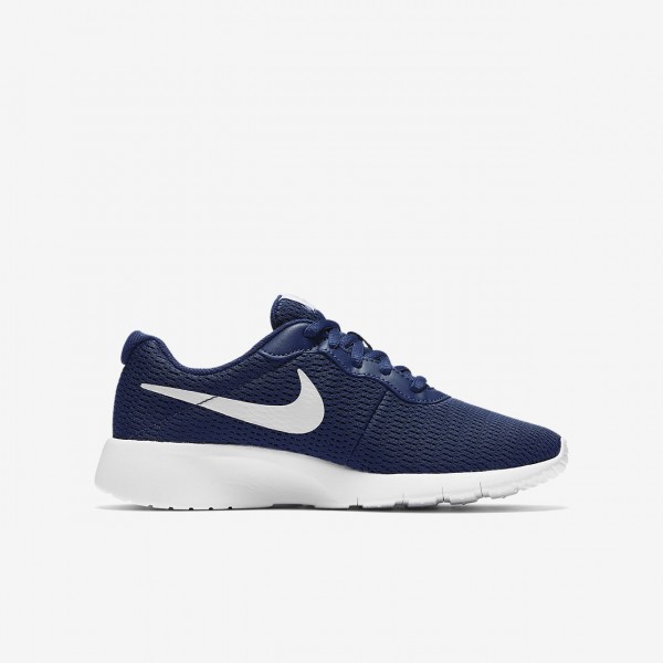 Nike Tanjun Freizeitschuhe Jungen Navy Weiß Grau 968-67620
