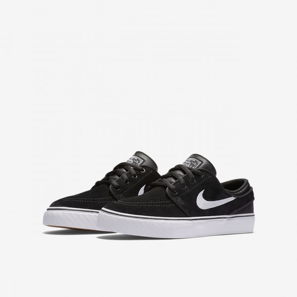 Nike Sb Zoom Stefan Janoski Skaterschuhe Jungen Schwarz Braun Weiß 603-87188