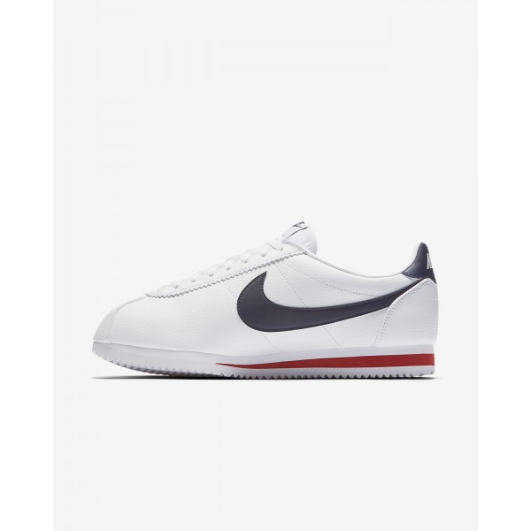 Nike Classic Cortez Freizeitschuhe Herren Weiß Rot Navy 706-50104