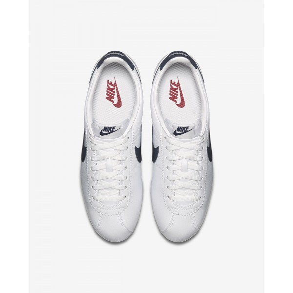 Nike Classic Cortez Freizeitschuhe Herren Weiß Rot Navy 706-50104