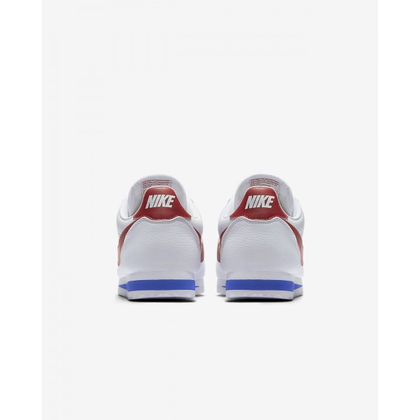 Nike Classic Cortez Freizeitschuhe Herren Weiß Königsblau Rot 892-45327