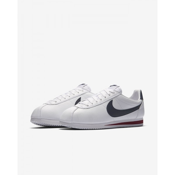 Nike Classic Cortez Freizeitschuhe Herren Weiß Rot Navy 706-50104