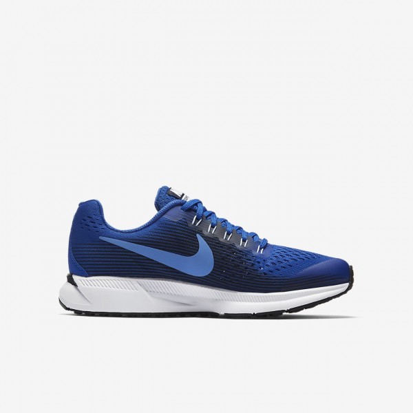 Nike Zoom Pegasus 34 Laufschuhe Jungen Königsblau Obsidian 459-10761