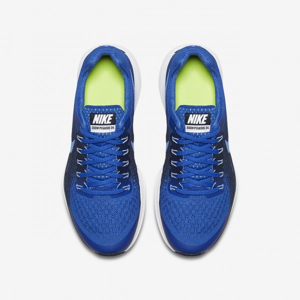 Nike Zoom Pegasus 34 Laufschuhe Jungen Königsblau Obsidian 459-10761