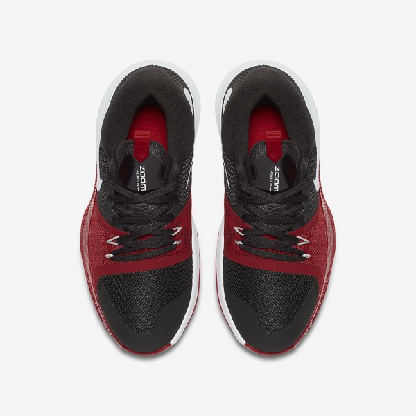 Nike Zoom Assersion Basketballschuhe Jungen Schwarz Rot Platin 496-56176