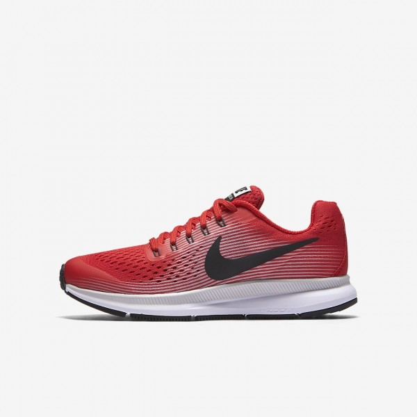 Nike Zoom Pegasus 34 Laufschuhe Jungen Rot Grau Sc...