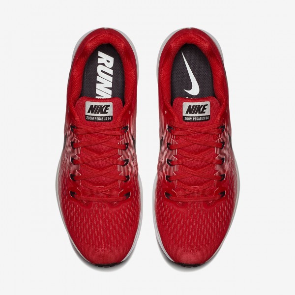 Nike Air Zoom Pegasus 34 Laufschuhe Herren Rot Grau Schwarz 574-56954