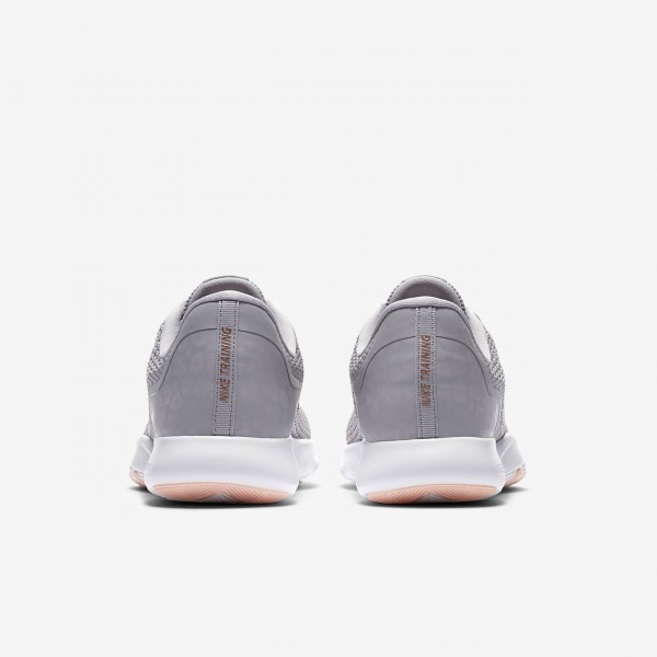 Nike Flex Tr 7 Print Trainingsschuhe Damen Grau Rot Metallic Rot Bronze 700-23025