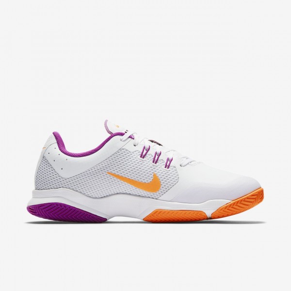 Nike Court Air Zoom Ultra Clay Tennisschuhe Damen Weiß Platin Lila Orange 211-72786