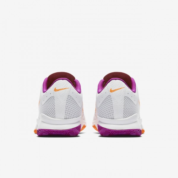 Nike Court Air Zoom Ultra Clay Tennisschuhe Damen Weiß Platin Lila Orange 211-72786
