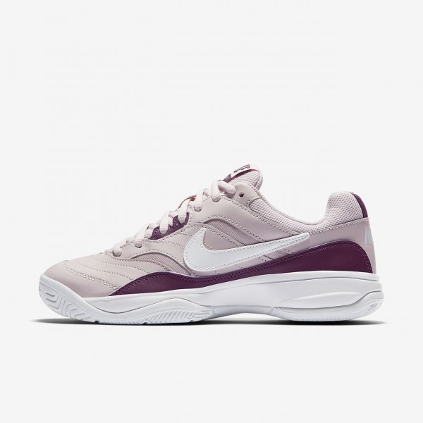 Nike Court Lite Tennisschuhe Damen Rosa Weiß Lila...
