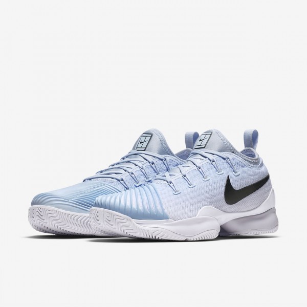 Nike Court Air Zoom Ultra Rct Tennisschuhe Damen Blau Weiß Metallic Dunkelgrau 157-91262