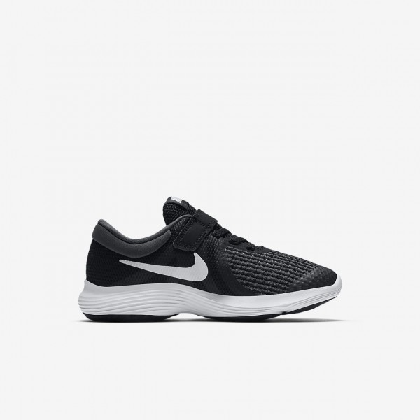 Nike Revolution 4 Laufschuhe Jungen Schwarz Weiß 345-29202