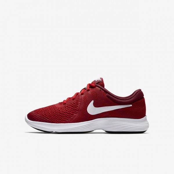 Nike Revolution 4 Laufschuhe Jungen Rot Schwarz We...